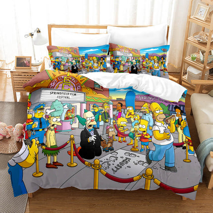 The Simpsons Cosplay Bedding Set Quilt Cover Without Filler