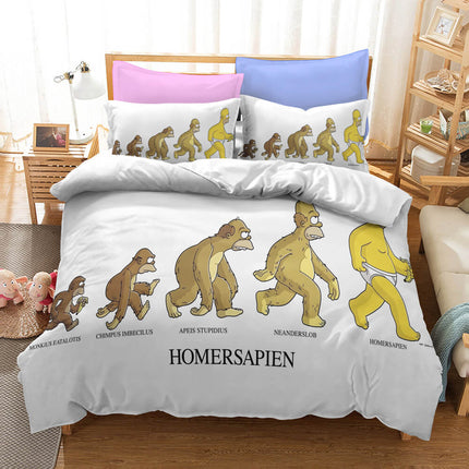 The Simpsons Pattern Bedding Set Quilt Covers Without Filler