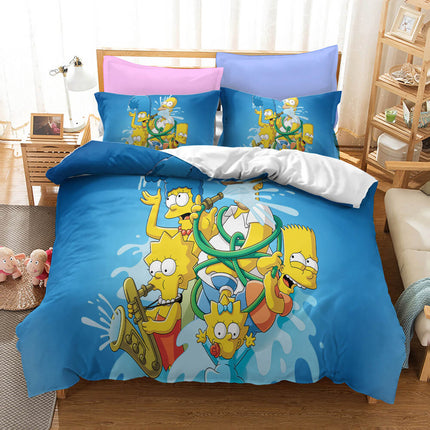 The Simpsons Pattern Bedding Set Quilt Covers Without Filler