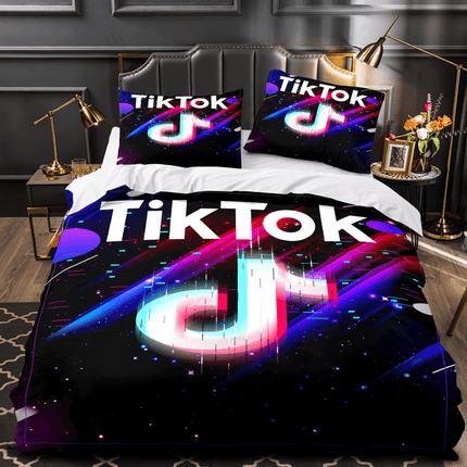Tiktok Pattern Bedding Sets Tik Tok Quilt Duvet Without Filler