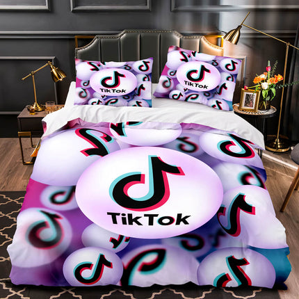 Tiktok Pattern Bedding Sets Tik Tok Quilt Duvet Without Filler