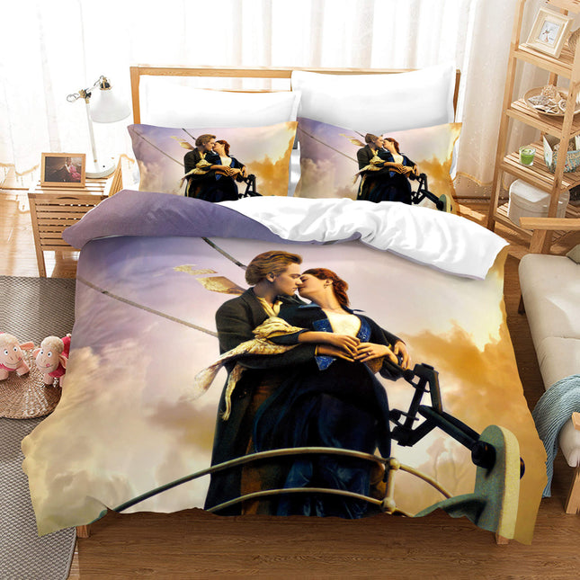 Titanic Jack And Rose Bedding Set Quilt Cover Without Filler