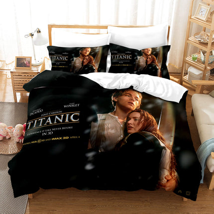 Titanic Jack And Rose Bedding Set Quilt Cover Without Filler