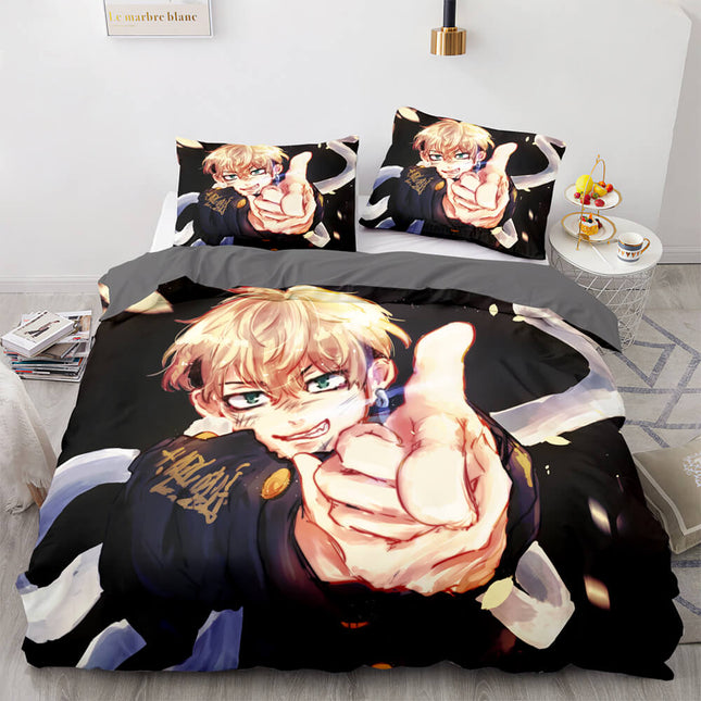 Tokyo Revengers Bedding Set Quilt Cover Without Filler