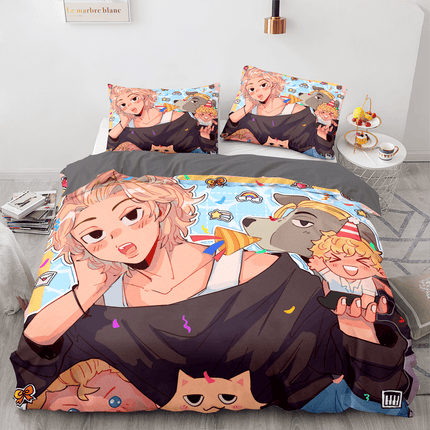 Tokyo Revengers Bedding Set Quilt Cover Without Filler