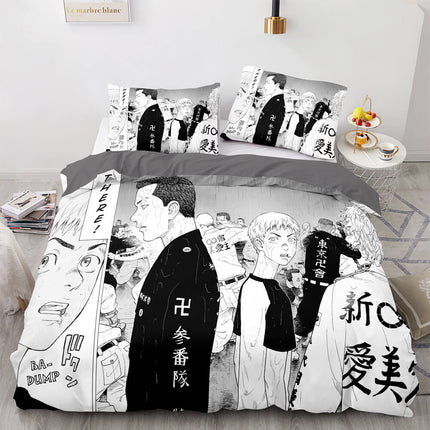 Tokyo Revengers Bedding Set Quilt Cover Without Filler