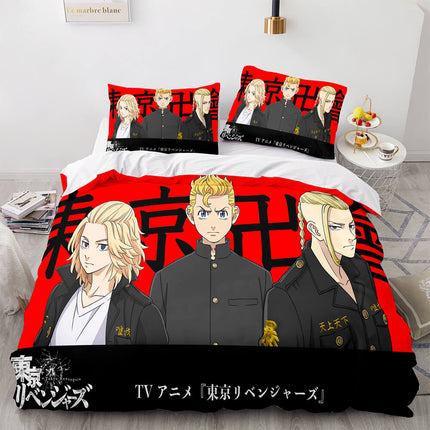 Tokyo Revengers Cosplay Bedding Set Quilt Cover Without Filler