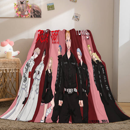 Tokyo Revengers Cosplay Flannel Blanket Throw