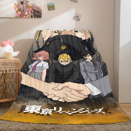 Tokyo Revengers Cosplay Flannel Blanket Throw