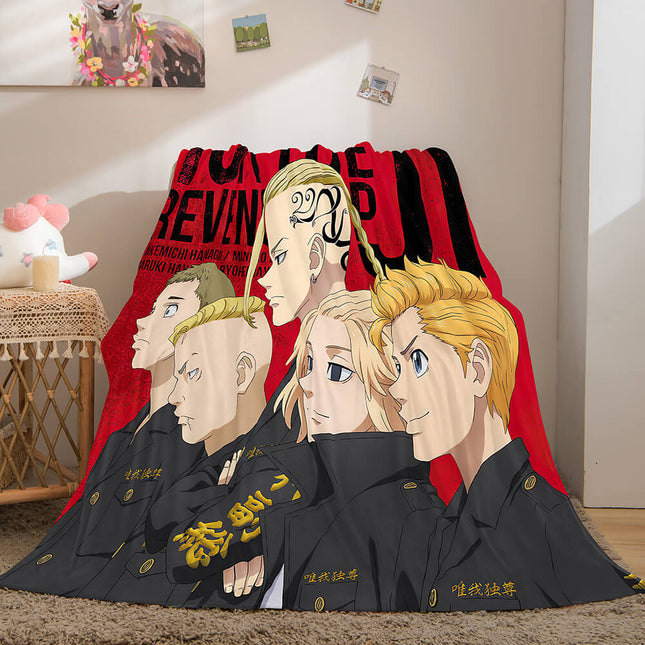 Tokyo Revengers Cosplay Flannel Blanket Throw