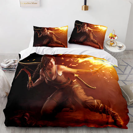Tomb Raider Pattern Bedding Sets Quilt Covers Without Filler