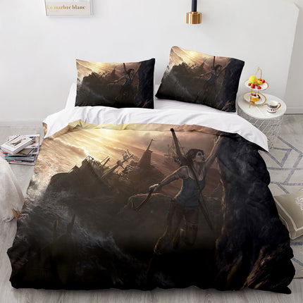 Tomb Raider Pattern Bedding Sets Quilt Covers Without Filler