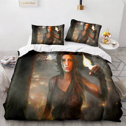Tomb Raider Pattern Bedding Sets Quilt Covers Without Filler