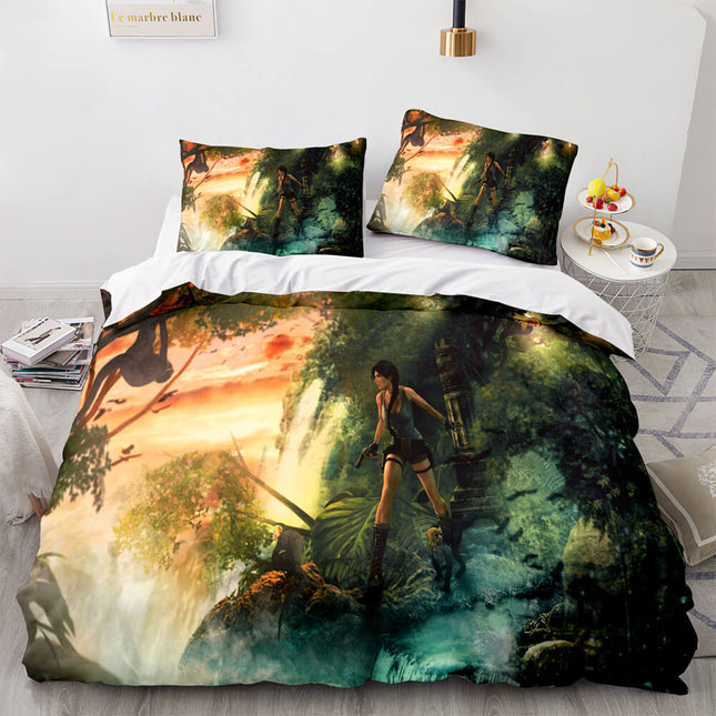 Tomb Raider Pattern Bedding Sets Quilt Covers Without Filler