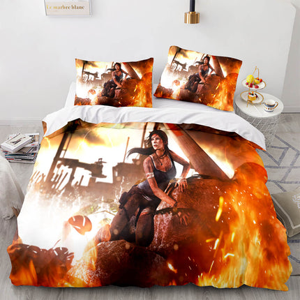 Tomb Raider Cosplay Bedding Sets Quilt Covers Without Filler