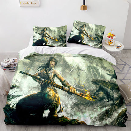 Tomb Raider Cosplay Bedding Sets Quilt Covers Without Filler