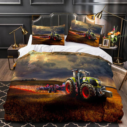 Tractor Pattern Bedding Set Duvet Cover Without Filler