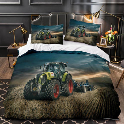 Tractor Pattern Bedding Set Duvet Cover Without Filler