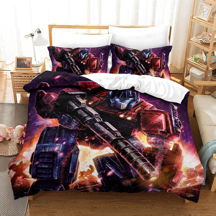 Transformers Optimus Prime Cosplay Bedding Set Quilt Cover