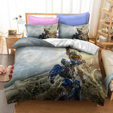 Transformers Optimus Prime Cosplay Bedding Set Quilt Cover