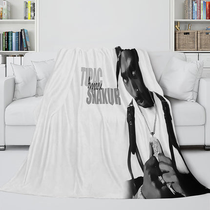Tupac Amaru Shakur Flannel Blanket Fleece Throw Blanket Bedding Sets