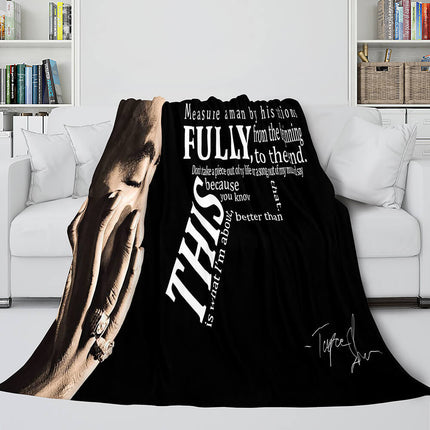 Tupac Amaru Shakur Flannel Blanket Fleece Throw Blanket Bedding Sets