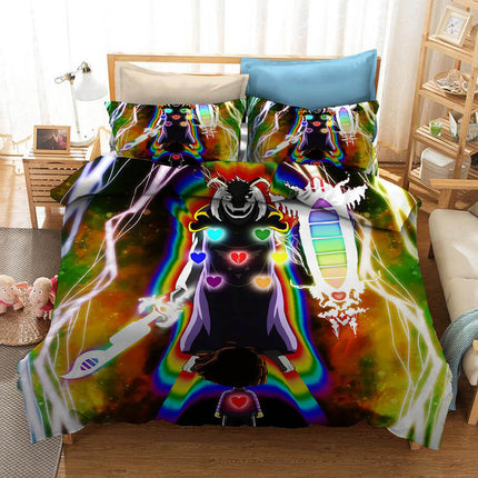 Undertale Sans Cosplay 3 Piece Bedding Set Quilt Cover