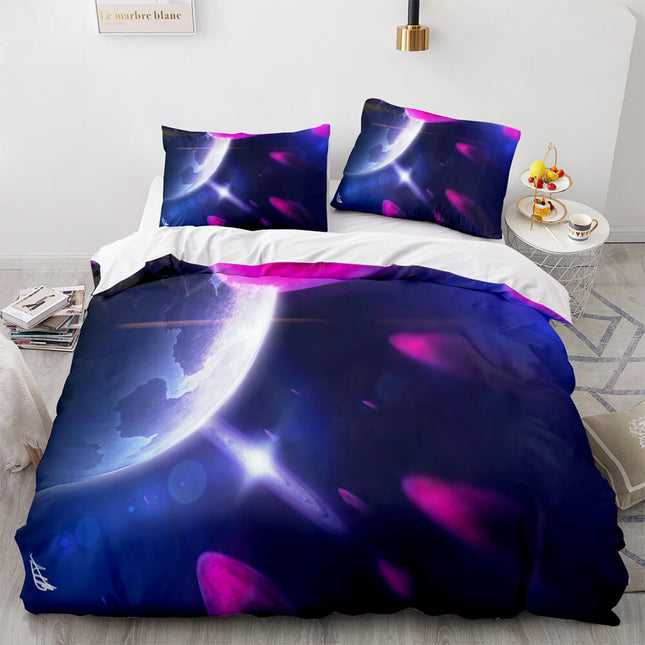 Universe Sky Outer Space 3 Piece Bedding Set Quilt Covers