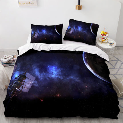 Universe Sky Outer Space 3 Piece Bedding Set Quilt Covers
