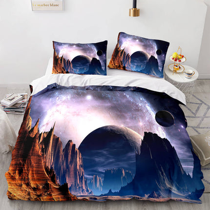 Universe Sky Outer Space 3 Piece Bedding Set Quilt Covers