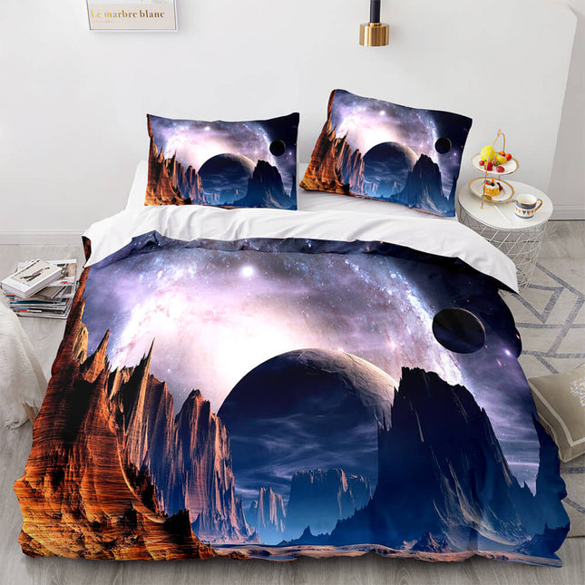 Universe Sky Outer Space 3 Piece Bedding Set Quilt Covers
