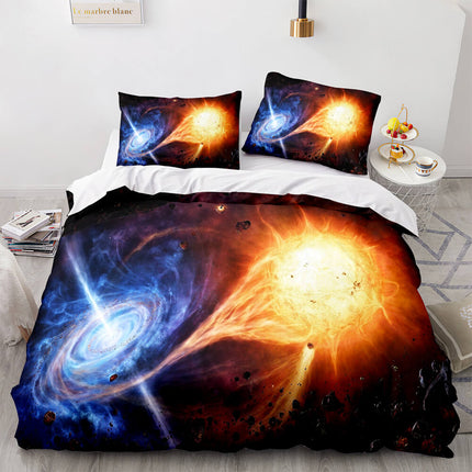 Universe Sky Outer Space 3 Piece Bedding Set Quilt Covers