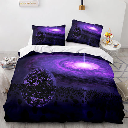 Universe Sky Outer Space 3 Piece Bedding Set Quilt Covers