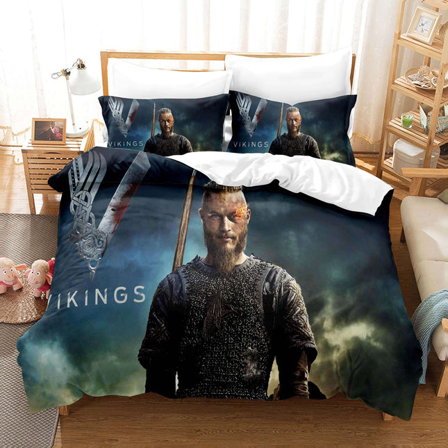 Viking Cosplay Bedding Set Quilt Cover Without Filler
