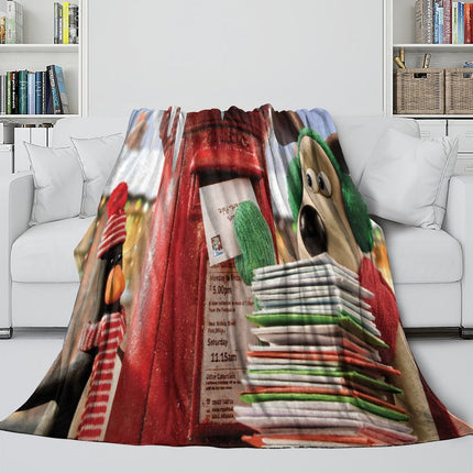 Wallace Gromit Blanket Flannel Throw Room Decoration