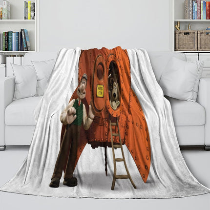 Wallace Gromit Blanket Flannel Throw Room Decoration