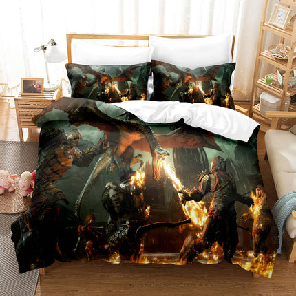 Warface War Front Cosplay 3 Piece Bedding Set Quilt Covers