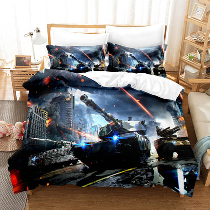 Warface War Front Cosplay 3 Piece Bedding Set Quilt Covers