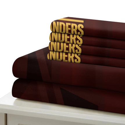 Washington Commanders Bedding Set Duvet Cover Without Filler