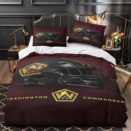Washington Commanders Bedding Set Duvet Cover Without Filler