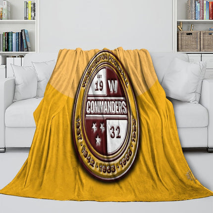 Washington Commanders Blanket Flannel Fleece Throw Room Decoration