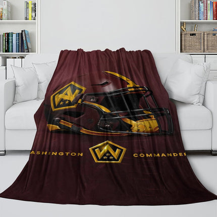 Washington Commanders Blanket Flannel Fleece Throw Room Decoration