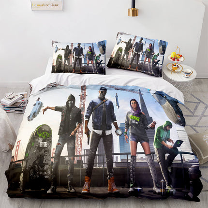 Watch Dogs Pattern Bedding Sets Quilt Cover Without Filler