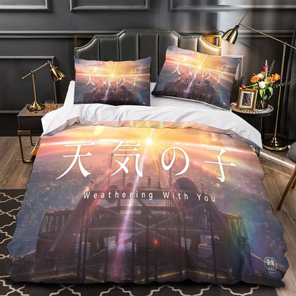 Weathering With You Bedding Set Quilt Duvet Cover Without Filler