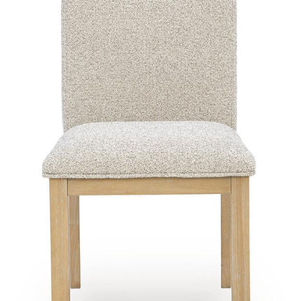 Lasinger - Dining Upholstered Side Chair (Set of 2) - Light Brown