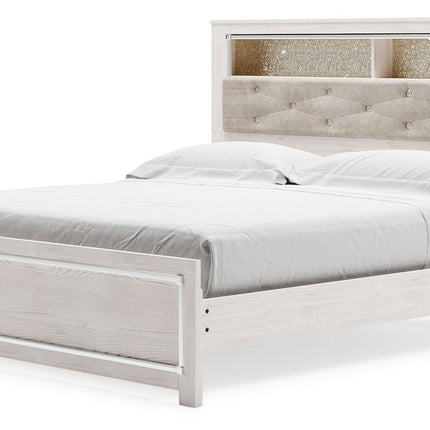 Altyra - King Bookcase Panel Bed - White