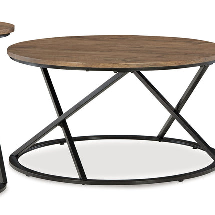 Cassbryn - Occasional Table Set (Set of 3) - Brown / Black