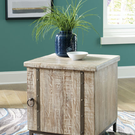 Laddford - Accent Cabinet - Shelf - Whitewash