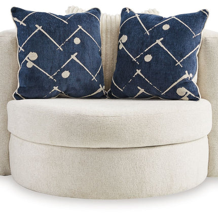 Padova - Swivel Accent Chair - Ivory