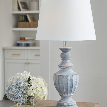 Cylerick - Terracotta Table Lamp - Antique Blue